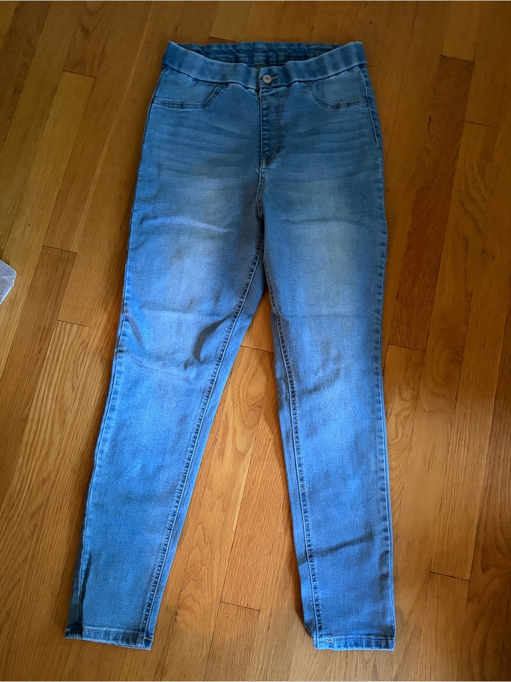 No Boundaries Super High Elastic Waist Jeans Size L 11-13